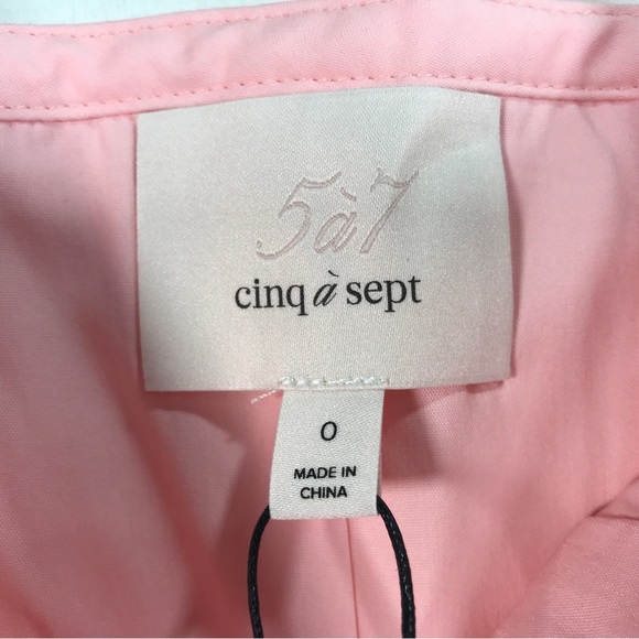 Cinq a Sept 5a7 Elsie Tank Dress, Women's Size 0 - Pale Rose Pink - Picture 3 of 12